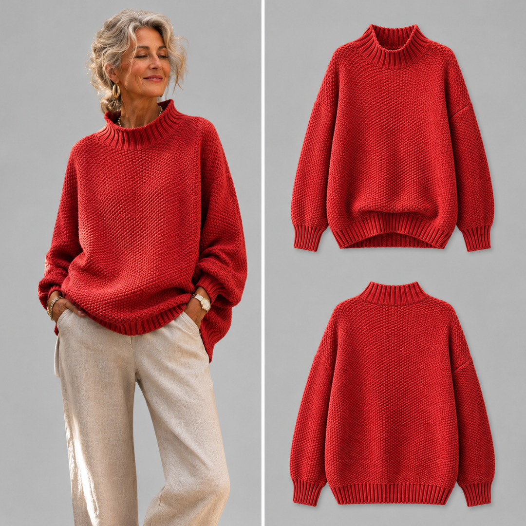 Relaxed Knit Sweater - Soft and Easy