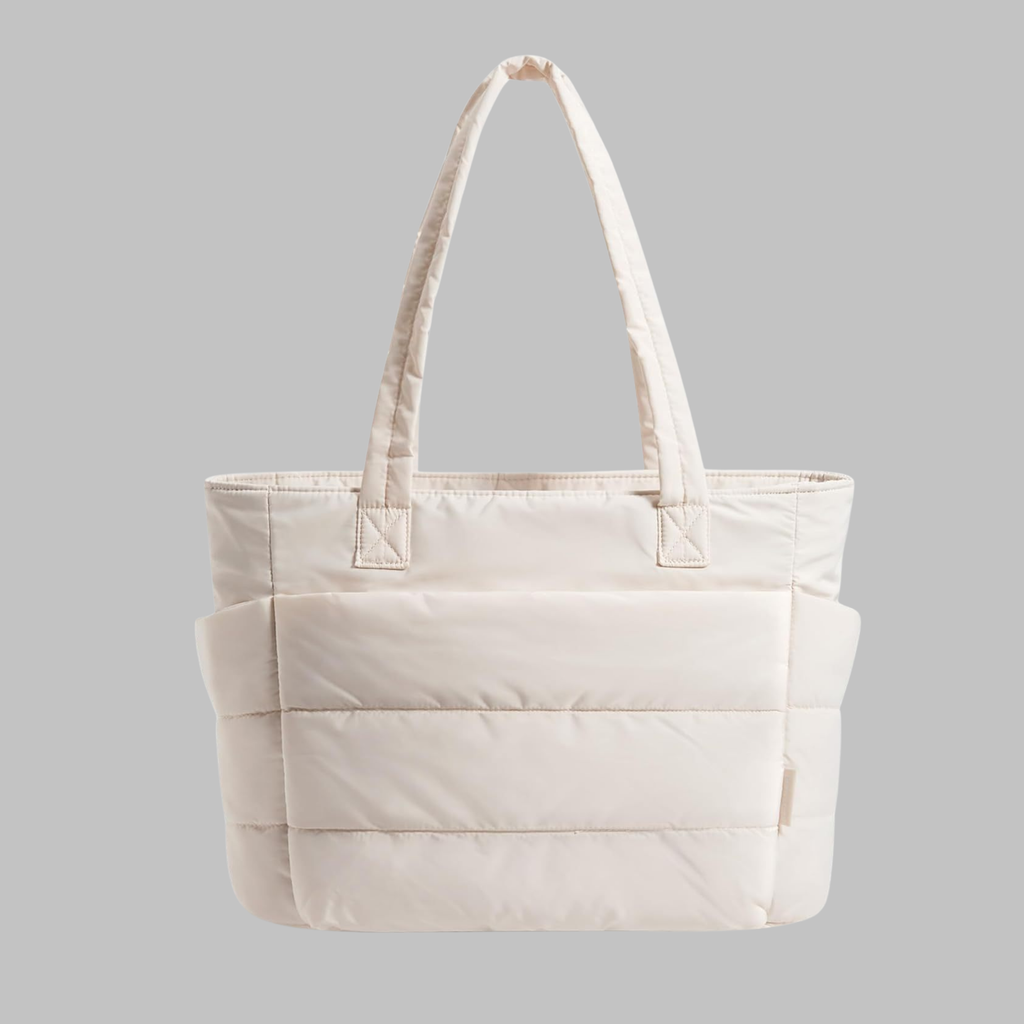 Women's Quilted Tote Bag – Spacious and Elegant Laptop Compartment