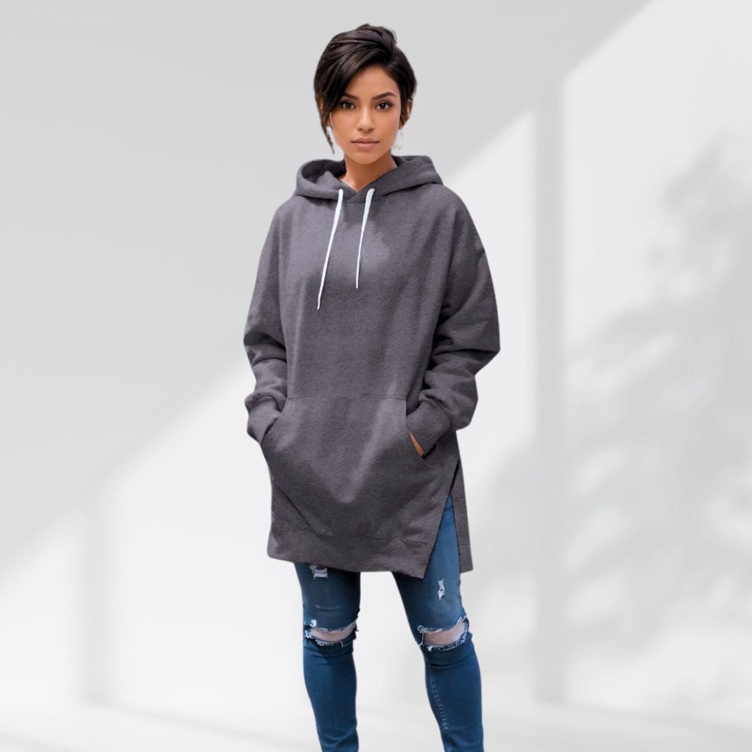 Women’s Oversized Sweatshirt Dress – Soft Lined Autumn Casual Cozy Style