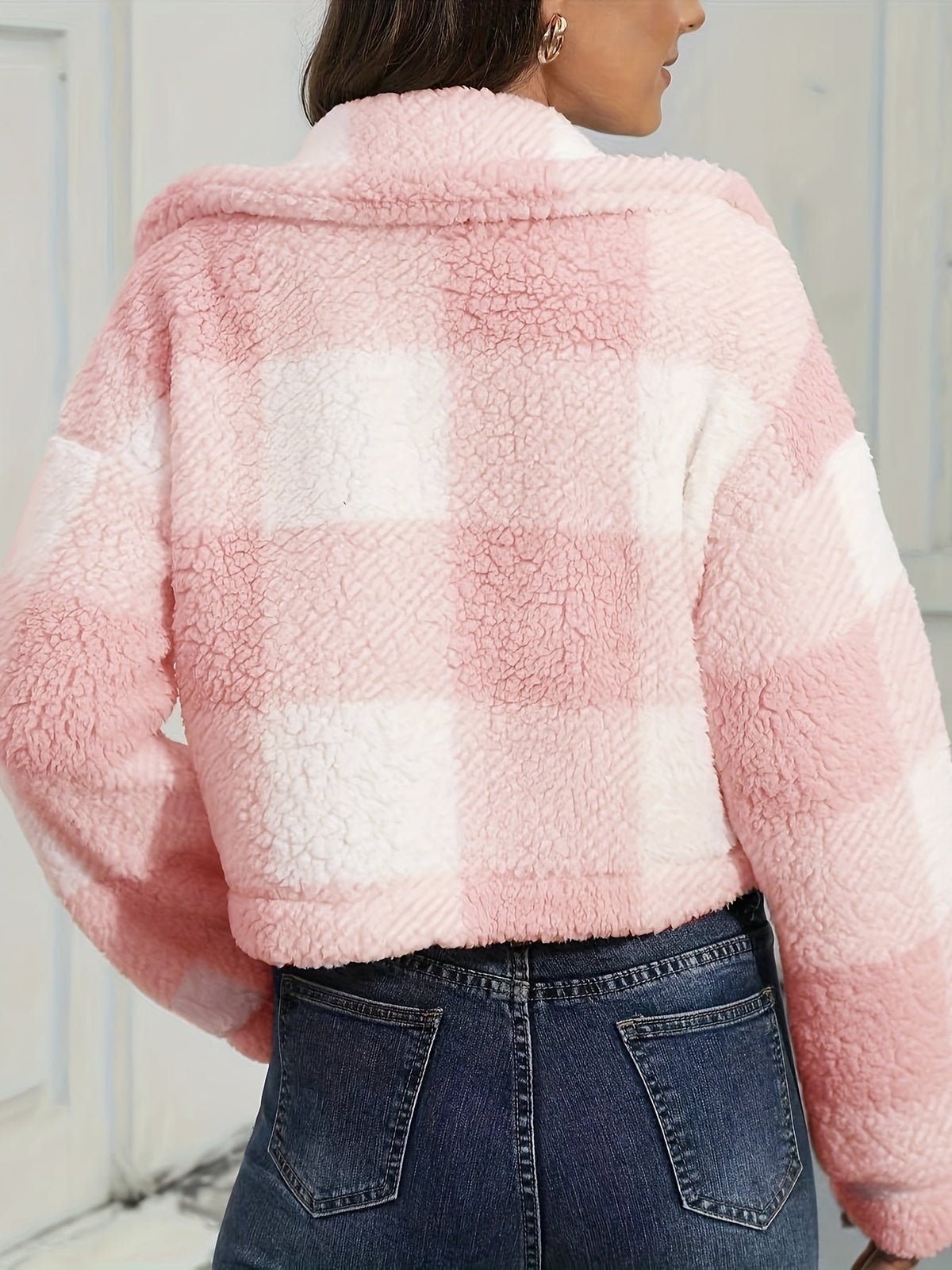 Cropped Check Jacket - Soft and Polished