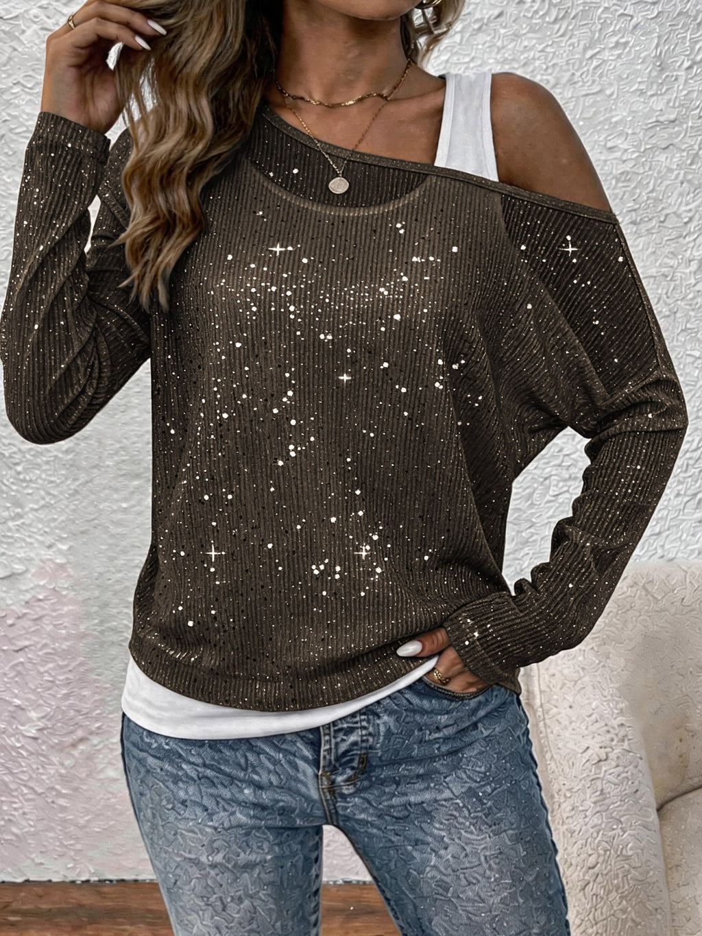 Women’s Long-Sleeve Shirt - Elegant and Fluid