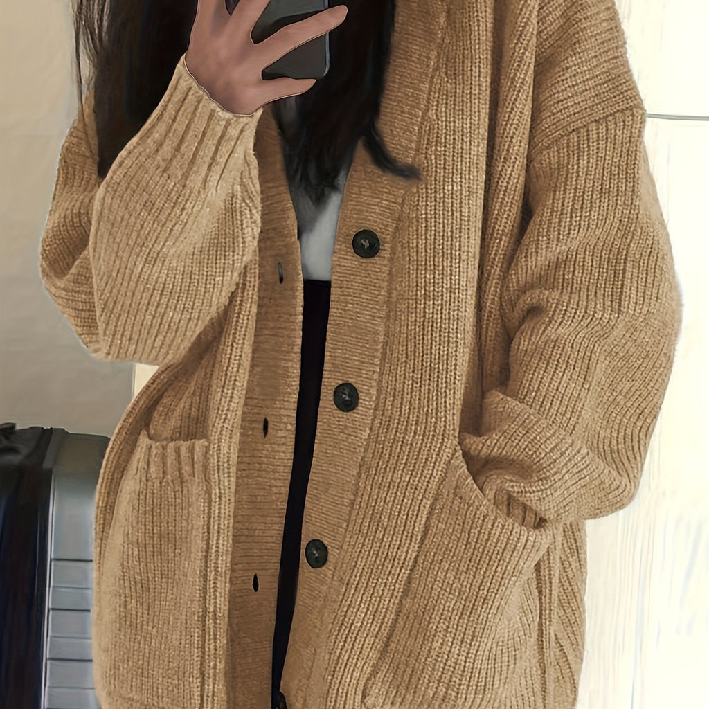 Relaxed Button Cardigan - Soft and Easy