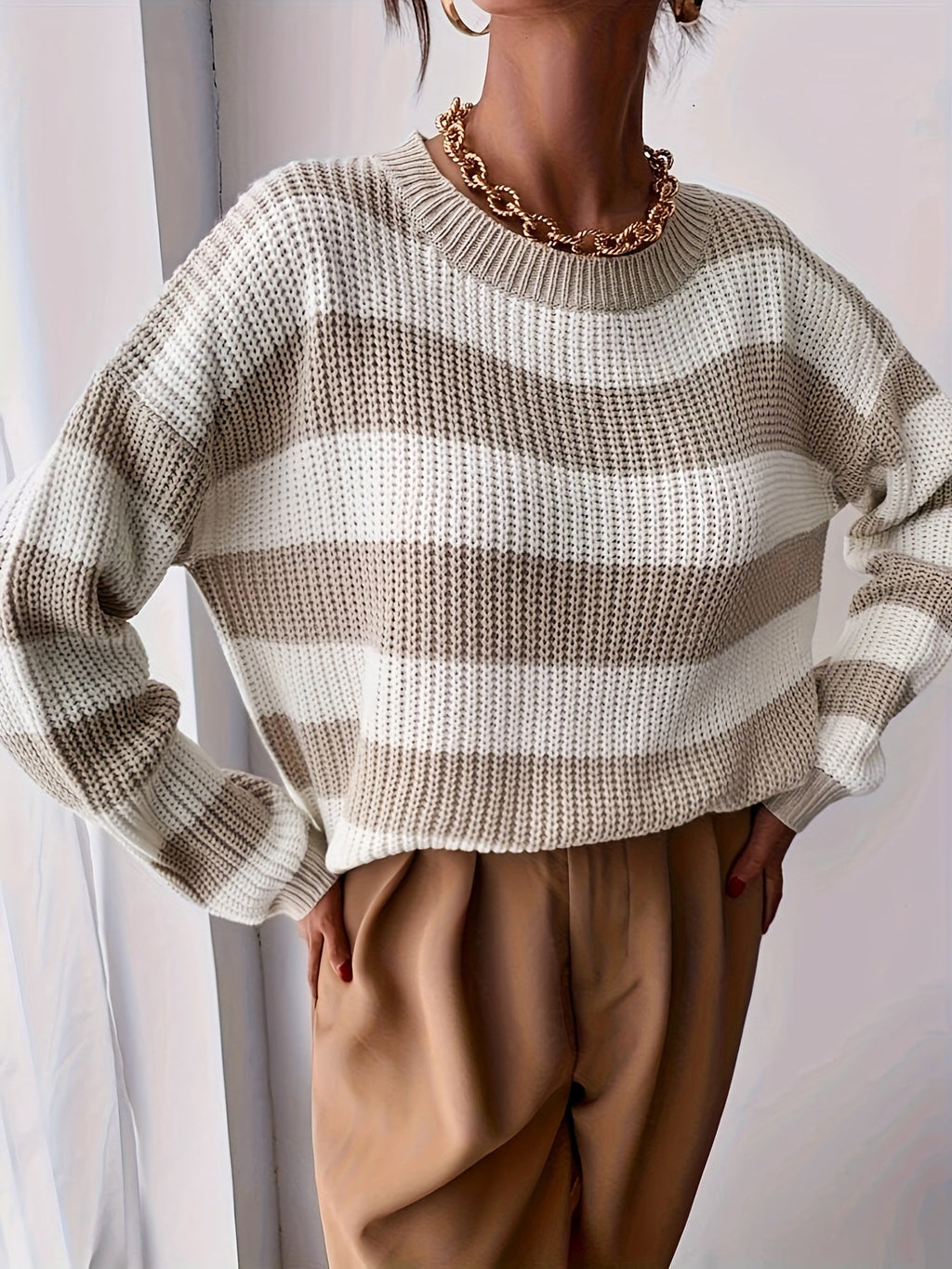 Relaxed Striped Sweater - Soft and Easy
