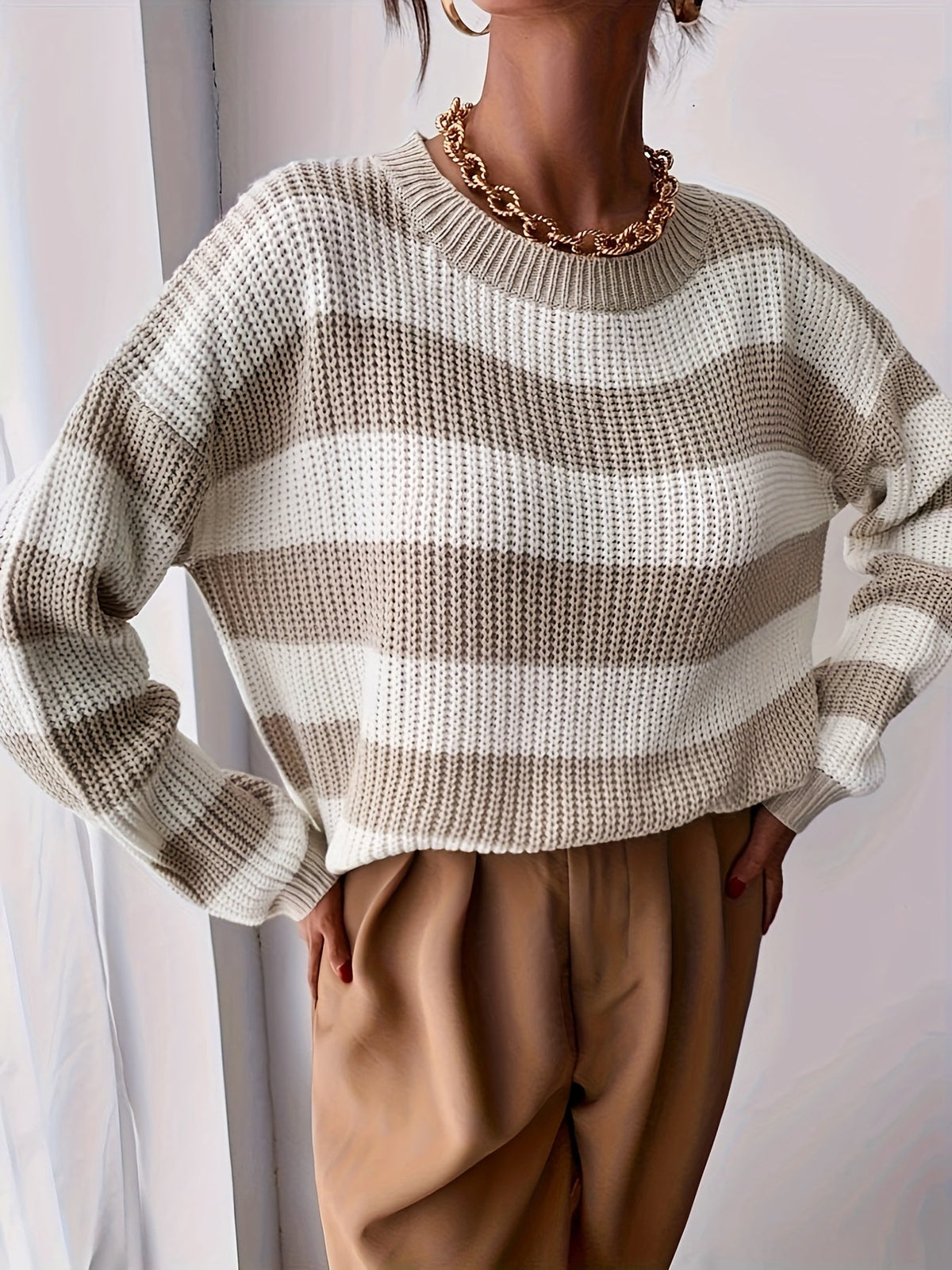 Relaxed Striped Sweater - Soft and Easy