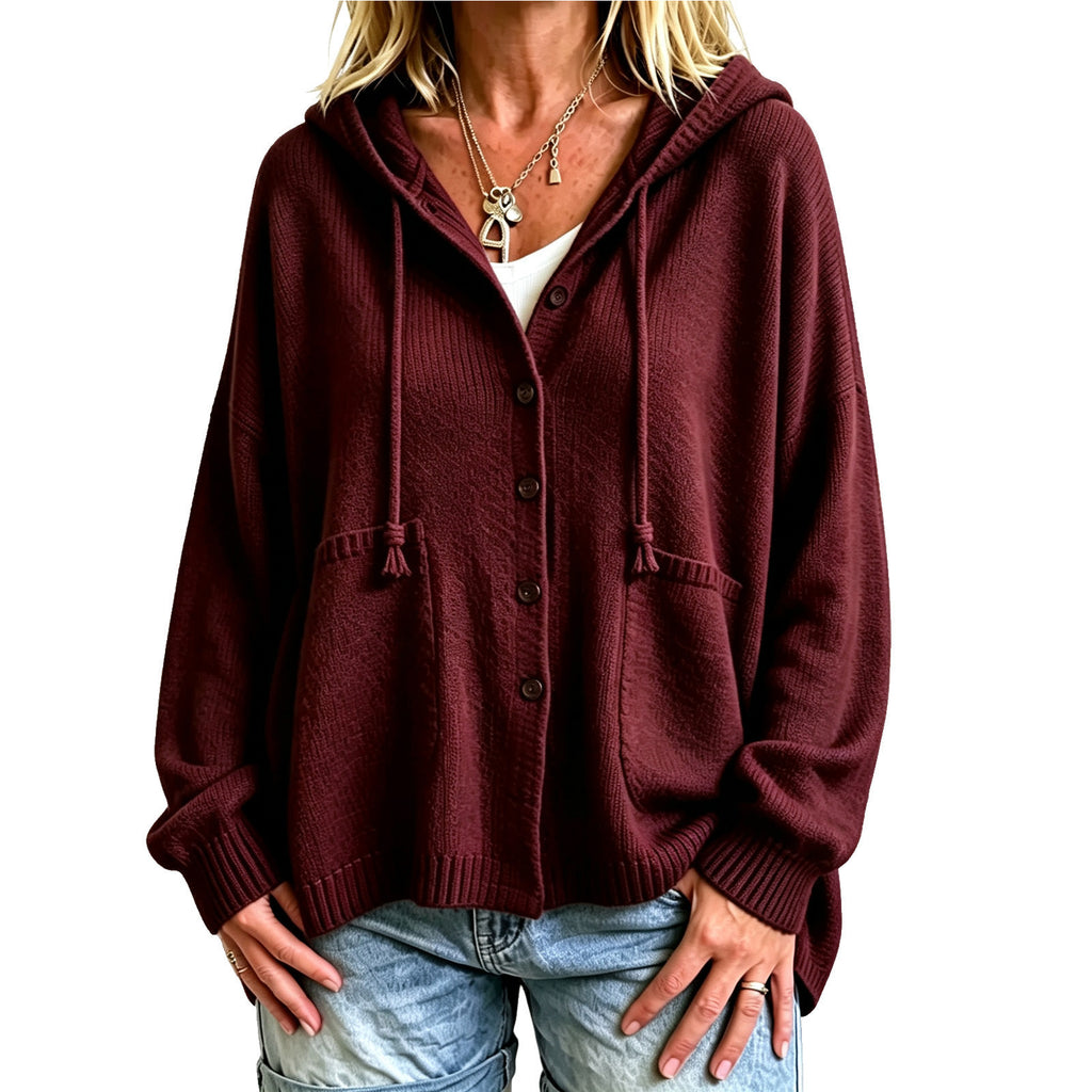 Cropped Hooded Top With Drawstring - Sporty and Casual