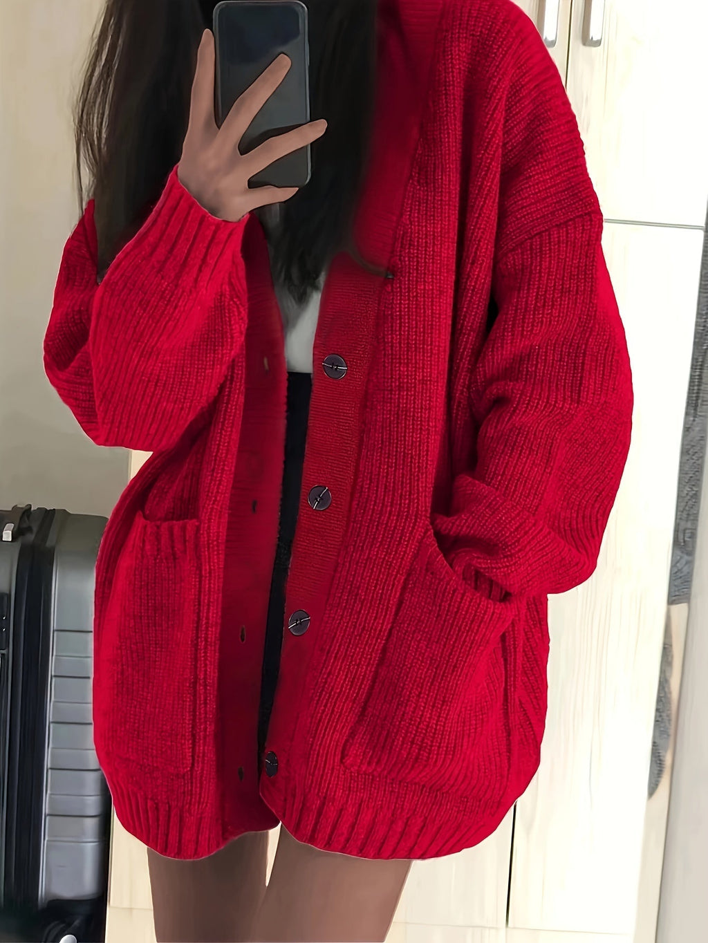 Relaxed Button Cardigan - Soft and Easy