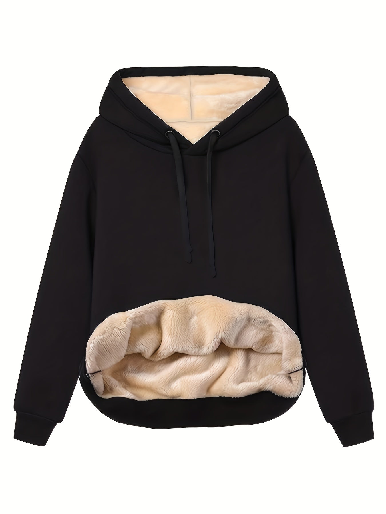 Warm winter coziness with a fleece hoodie
