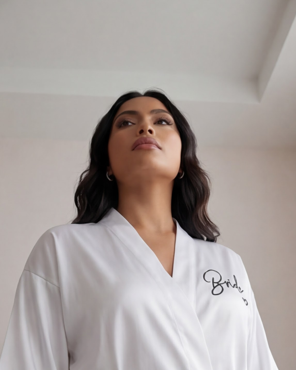 Women’s Satin Bridal Party Kimono Robe – Elegant Silk Bridesmaid and Bride Robe