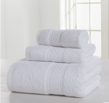 Double-Sided Cotton Bath Towel Set – Soft Thickened Skin-Friendly Towels