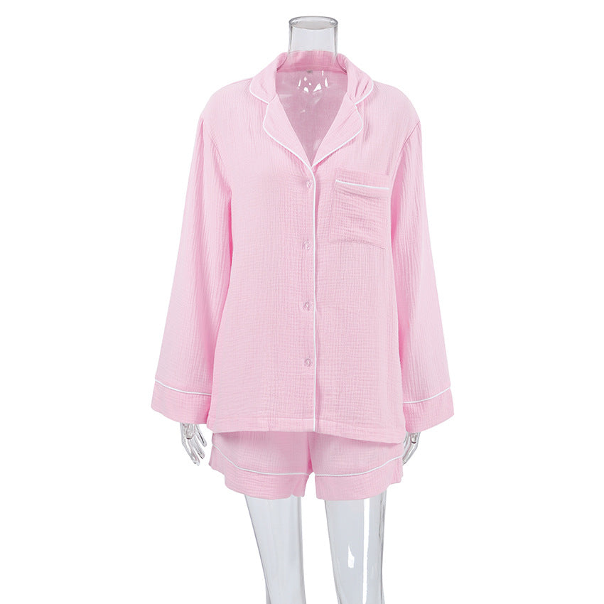 Women’s Cotton Pajama Set – Breathable Comfortable Loungewear