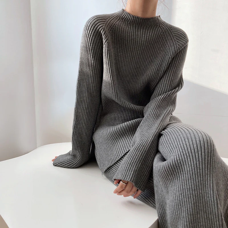 Knitted Sweater Set for Women