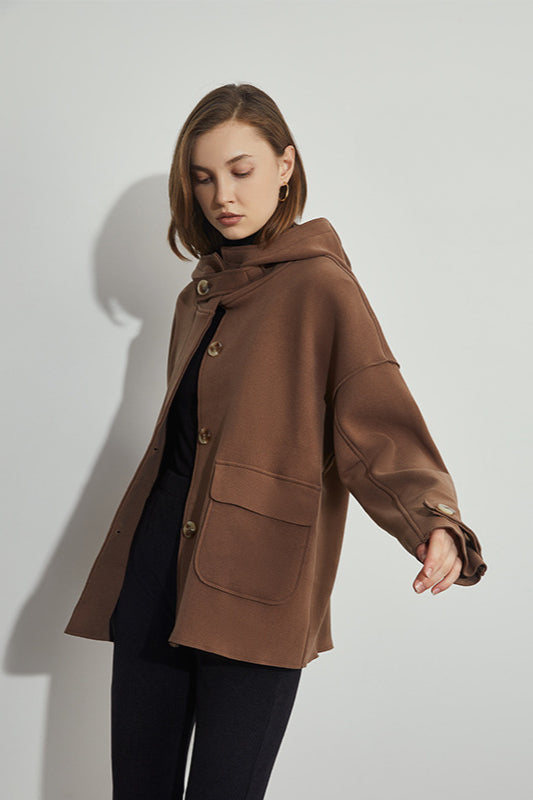 Button Waterproof Shirt Jacket - Practical and Casual