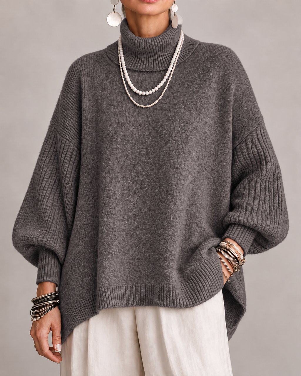 Kathleen Turtleneck Sweater - Elegant and Soft