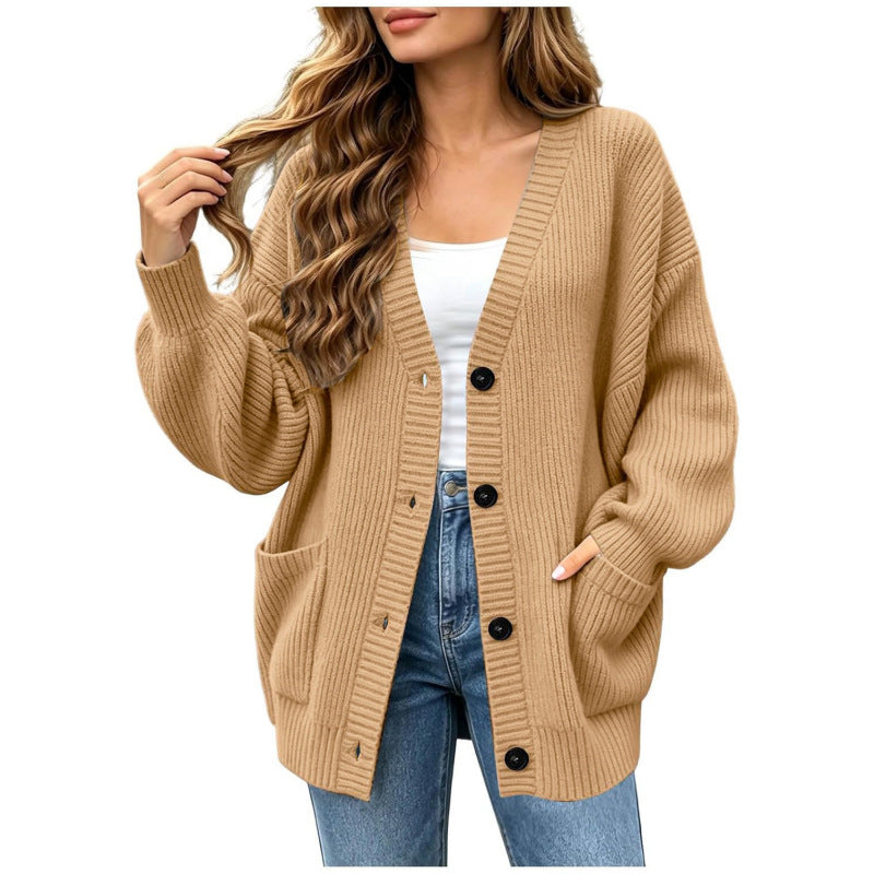 Korean-Style Knit Cardigan Jacket - Soft and Trendy
