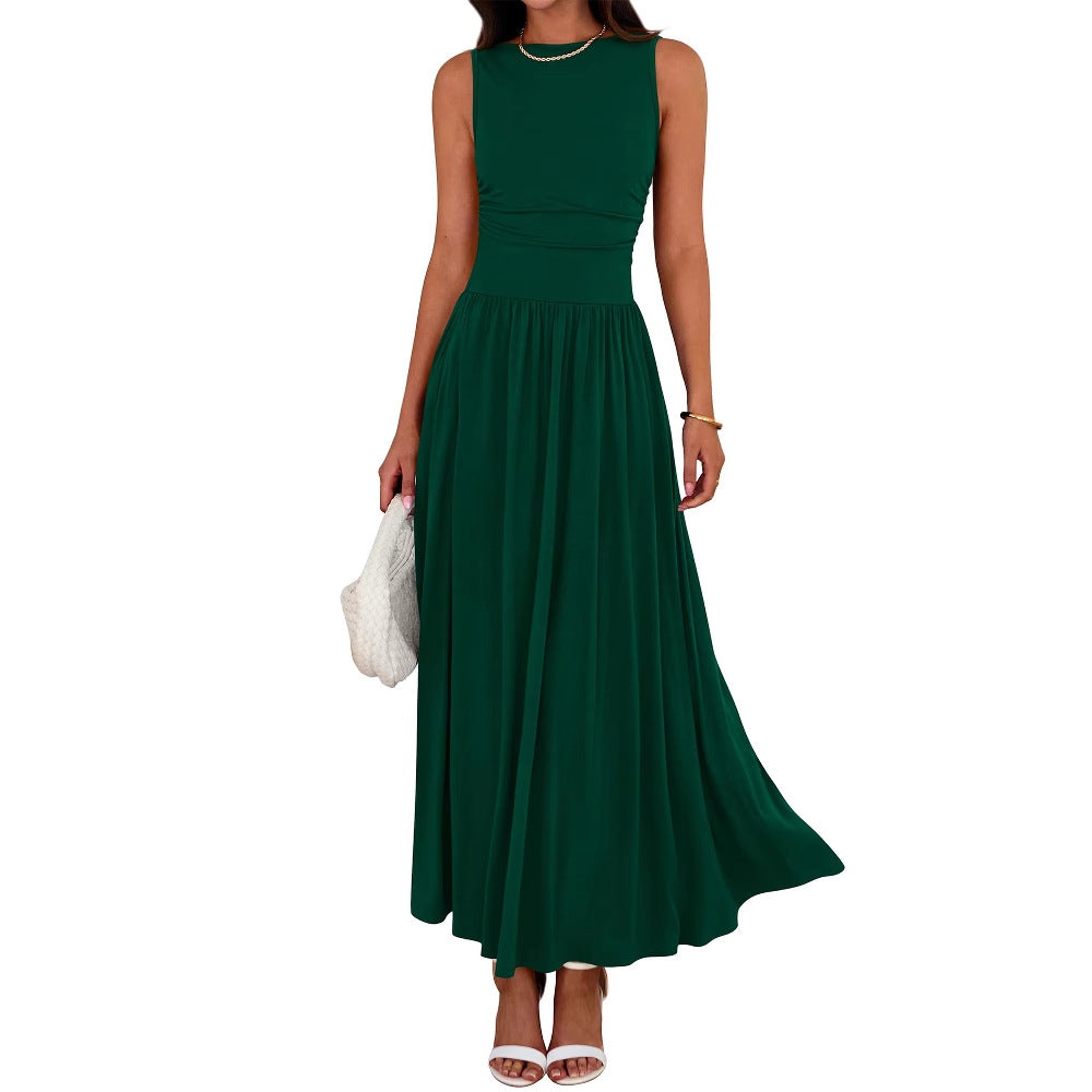 Women's Pocket Maxi Dress - Relaxed Long Skirt Day Style