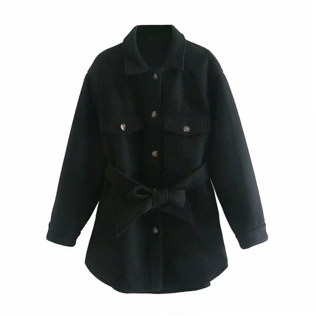 Women's Long Winter Coat - Elegant Warm Everyday Outerwear