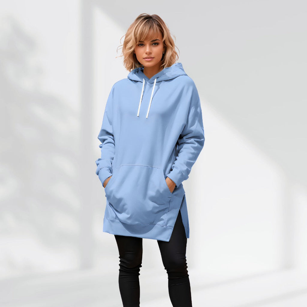 Women’s Oversized Sweatshirt Dress – Soft Lined Autumn Casual Cozy Style