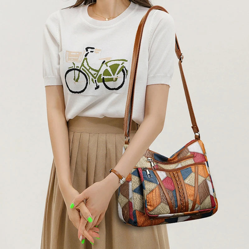 Women’s Stylish Leather Handbag – Elegant Classic Everyday Carry Style