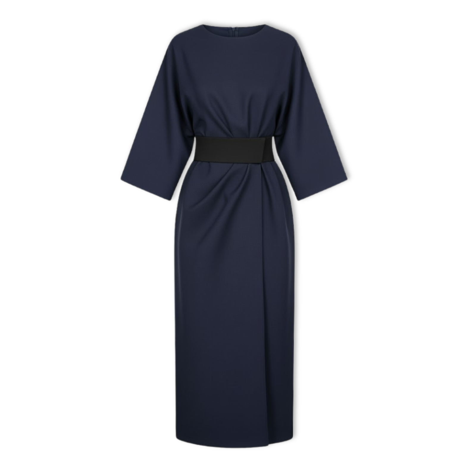 Women's Batwing Sleeve Maxi Dress – Defined Waist Flowy Dress