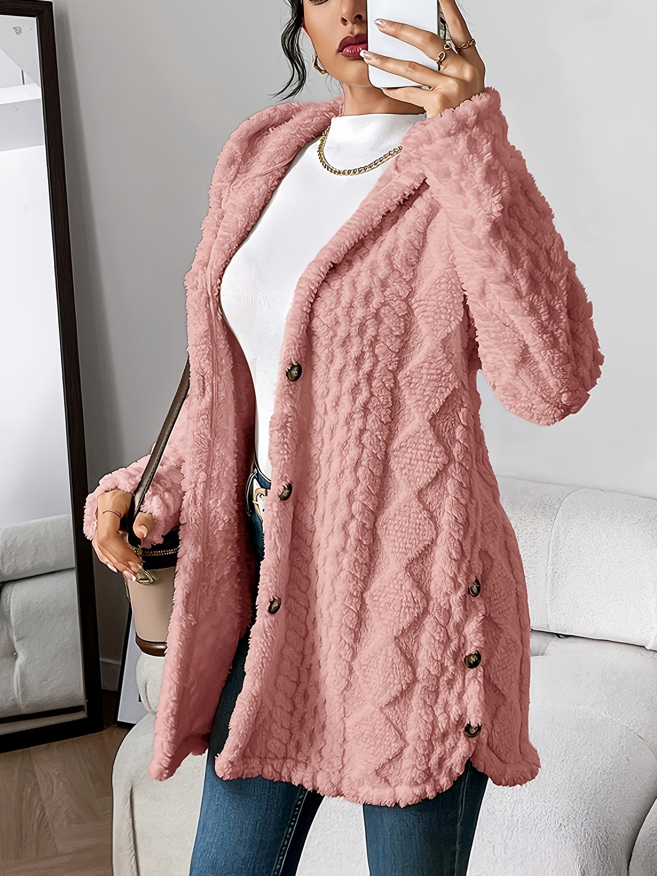 Women’s Hooded Cardigan – Cozy Casual Everyday Layering Style