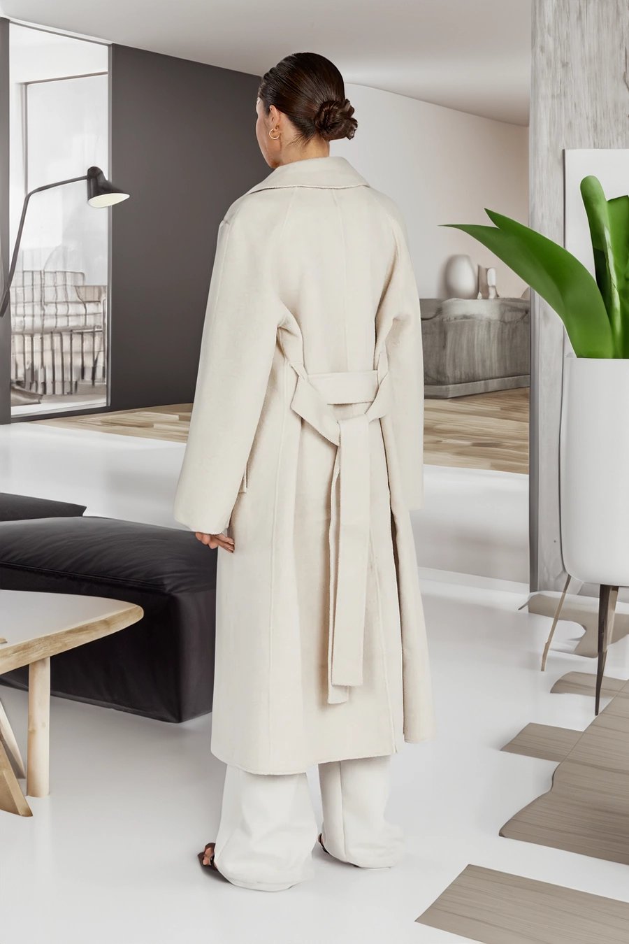Women's Winter Collar Coat - Chic Warm Everyday Outerwear