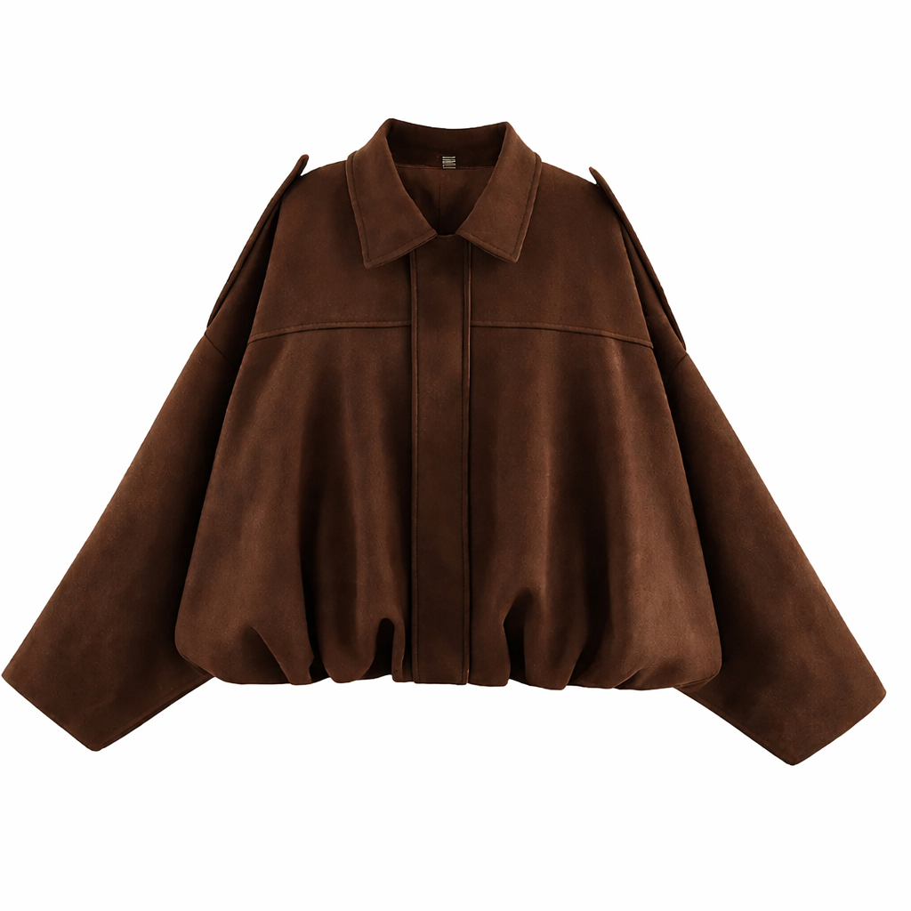 Women's Oversized Bomber Jacket – Casual Street Style Layer