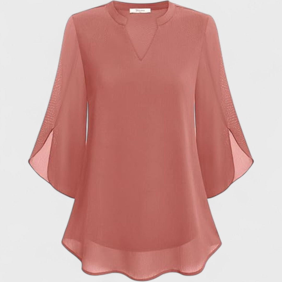 Women's Relaxed Summer Blouse – Comfortable Casual Everyday Top