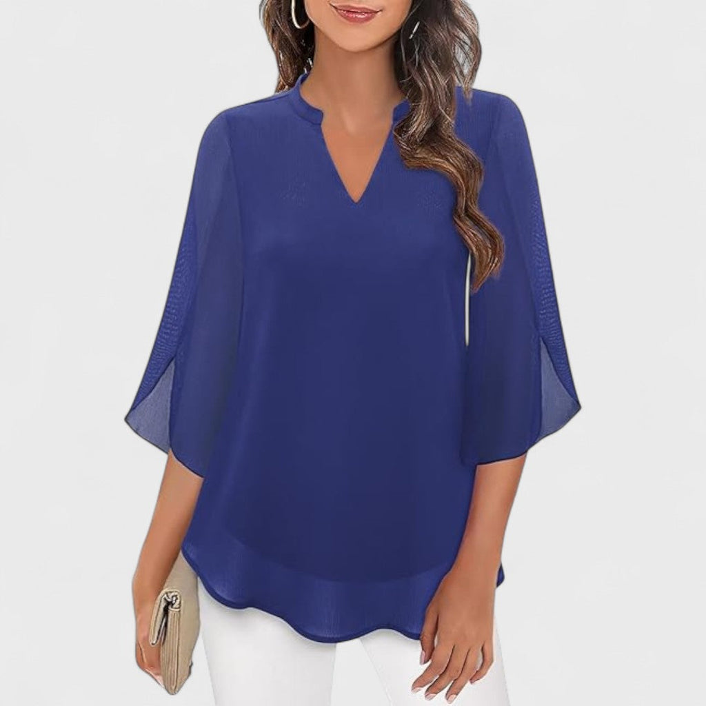 Women's Relaxed Summer Blouse – Comfortable Casual Everyday Top
