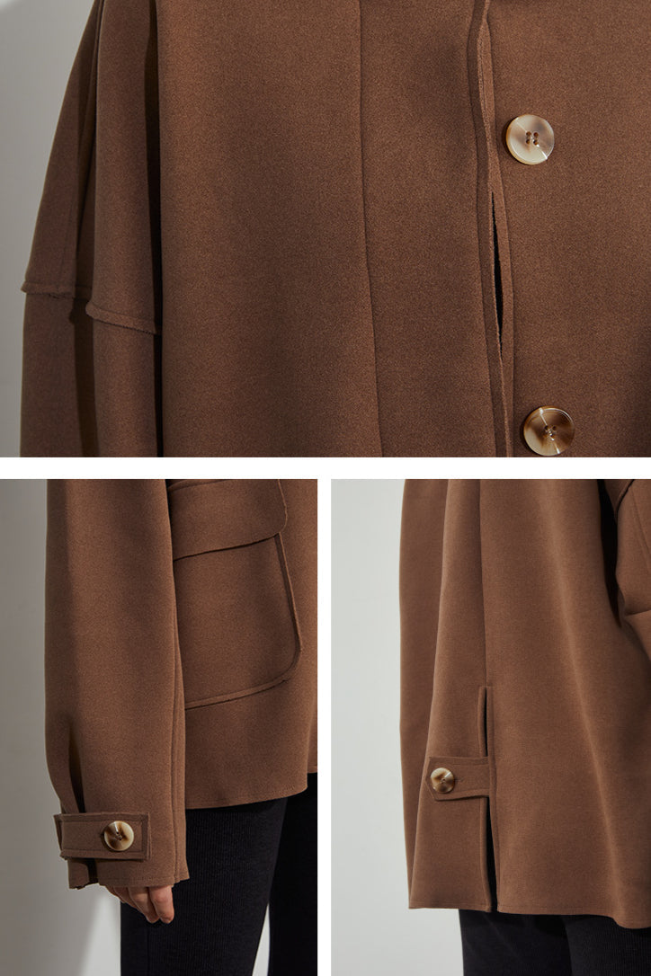 Button Waterproof Shirt Jacket - Practical and Casual
