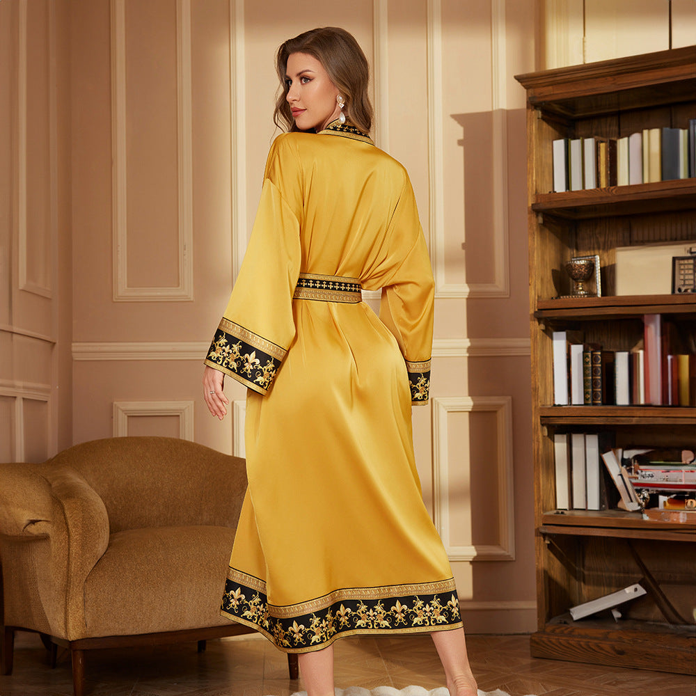 Luxury Long Bathrobe – Soft Plush Robe for Home and Spa