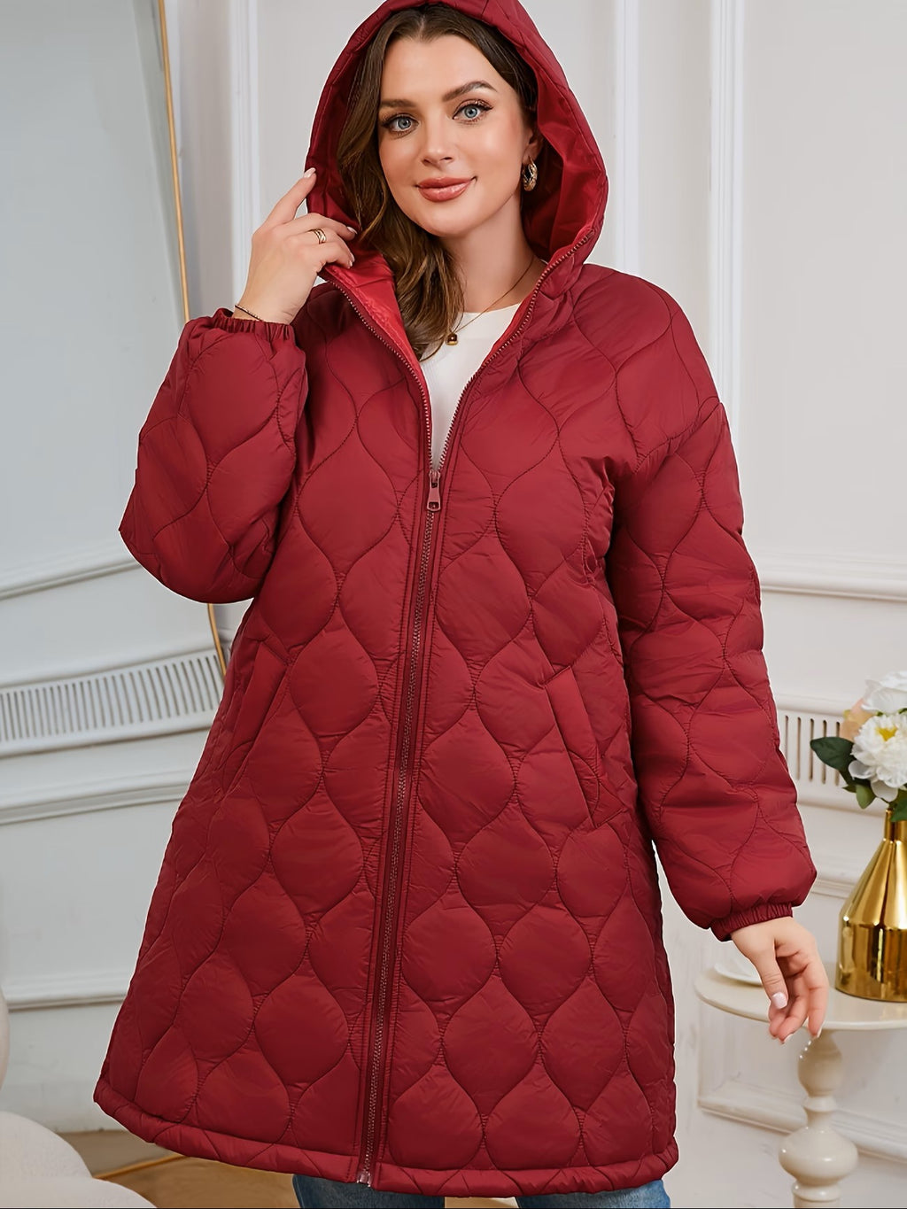 Midi Padded Coat - Warm and Roomy