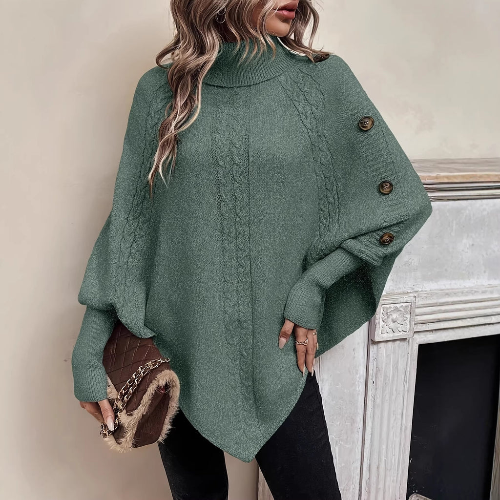 Solid Loose Long-Sleeve Sweater - Soft and Casual