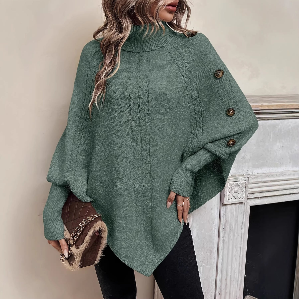 Solid Loose Long-Sleeve Sweater - Soft and Casual
