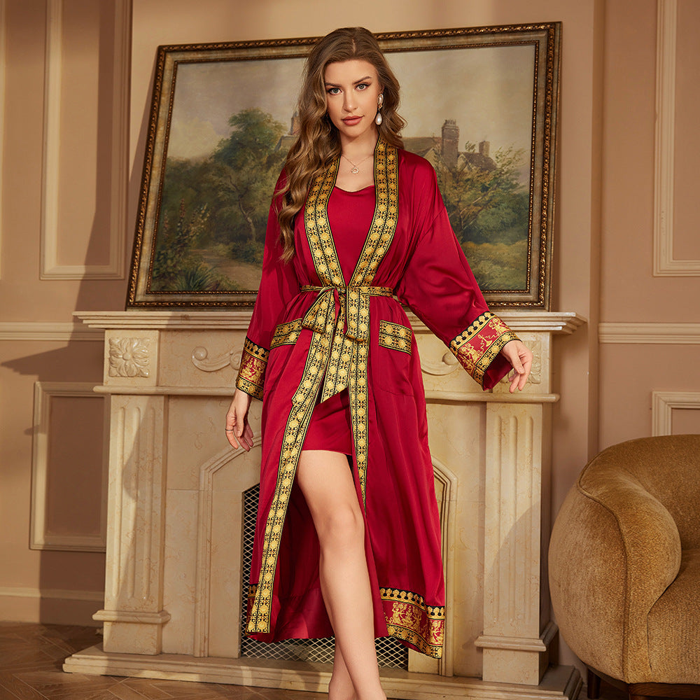 Luxury Long Bathrobe – Soft Plush Robe for Home and Spa