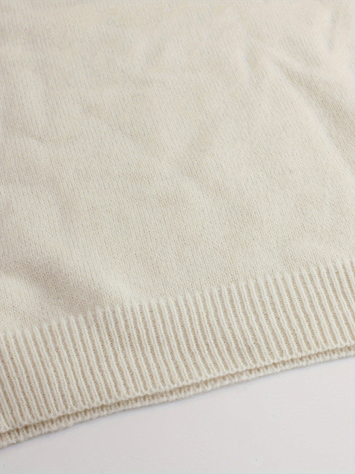 Women’s Ribbed Sweater with Striped Cuffs – Modern Cozy Knit