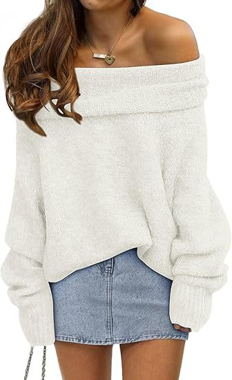 Women’s Long Sleeve Solid Knit Sweater – Soft Everyday Pullover