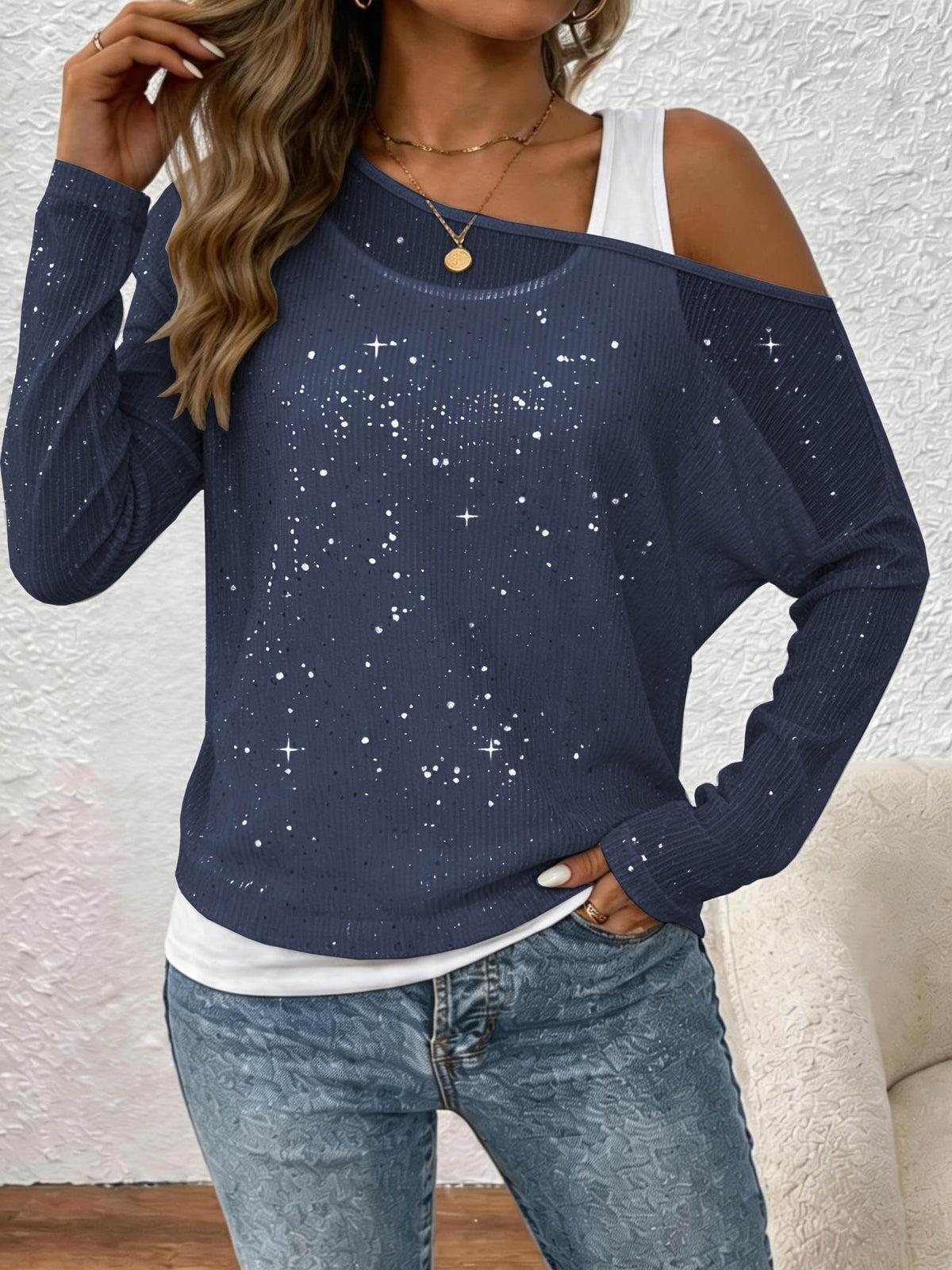 Women’s Long-Sleeve Shirt - Elegant and Fluid