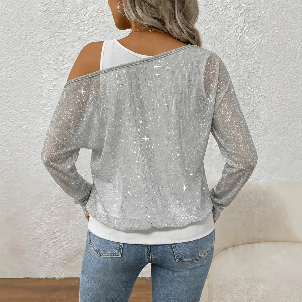 Women’s Long-Sleeve Shirt - Elegant and Fluid