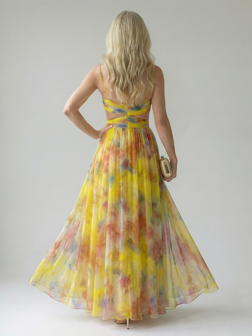 Women's Soft Wrap Maxi Dress - Flowing Occasion Style