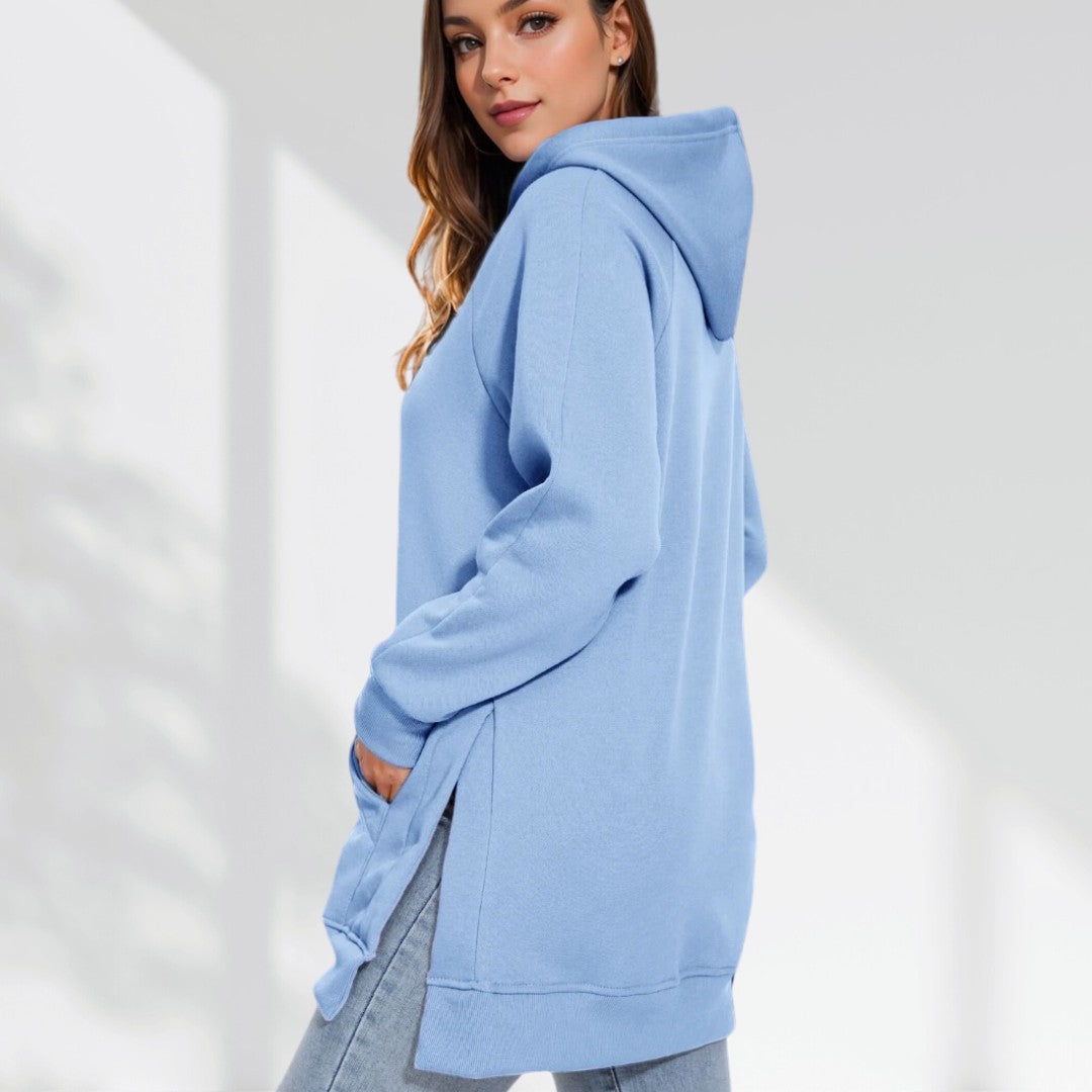 Women’s Oversized Sweatshirt Dress – Soft Lined Autumn Casual Cozy Style