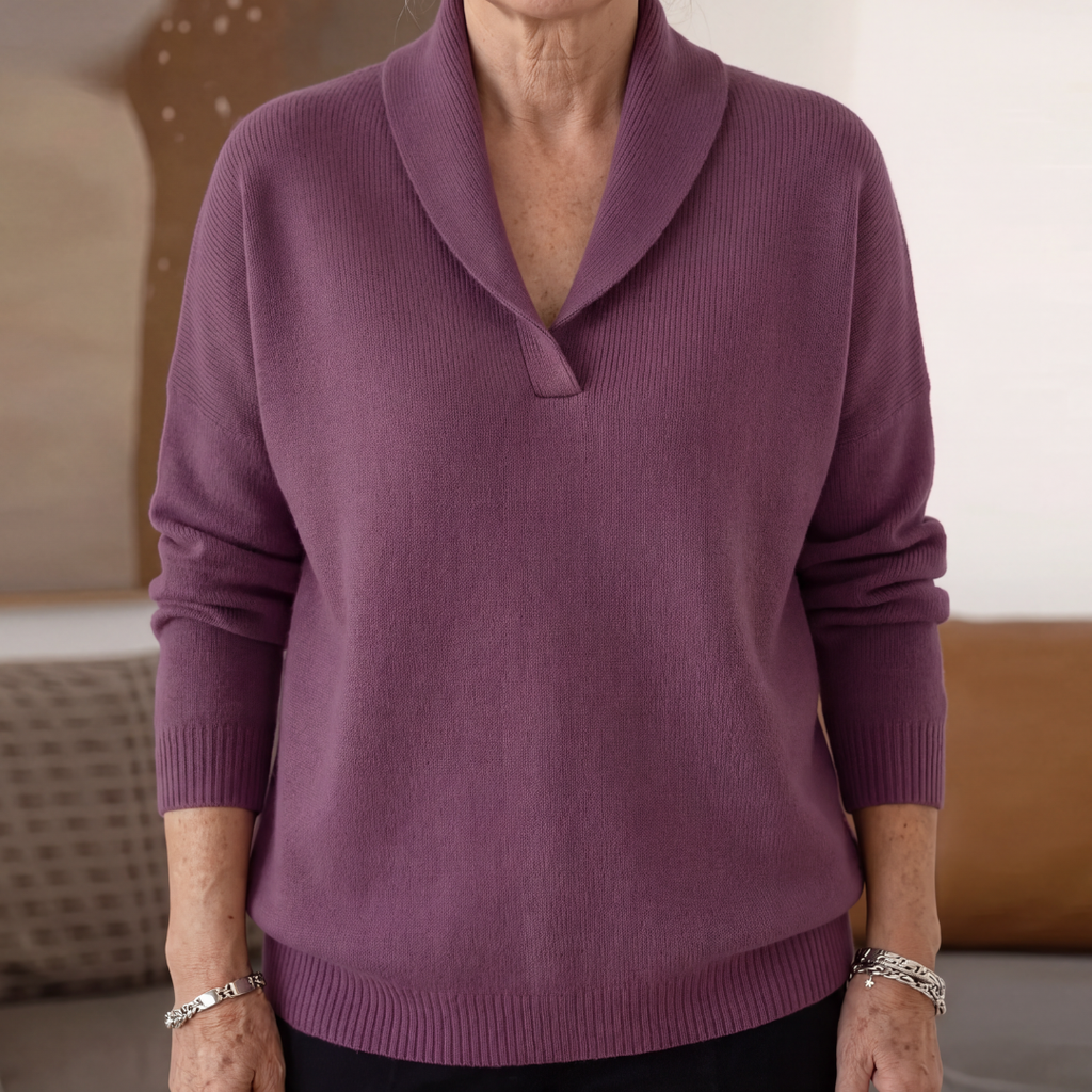 Clarissa V-Neck Jumper - Flattering and Comfortable