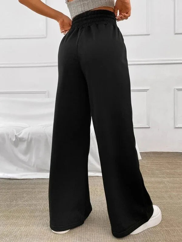 Women’s Relaxed Wide-Leg Lounge Trousers – Casual Comfort Lounge Pants