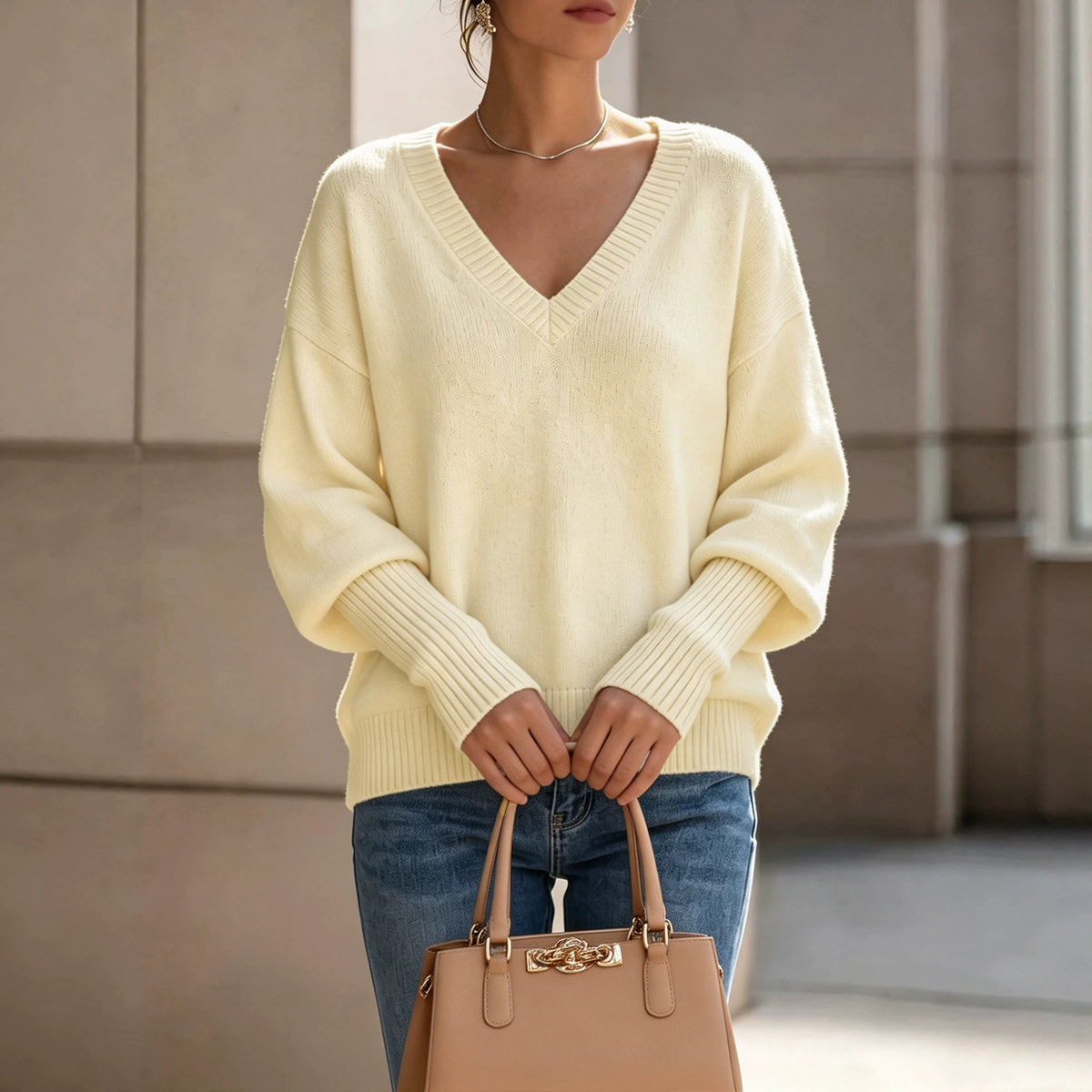 Women’s Knit Turtleneck Pullover - Soft and Elegant