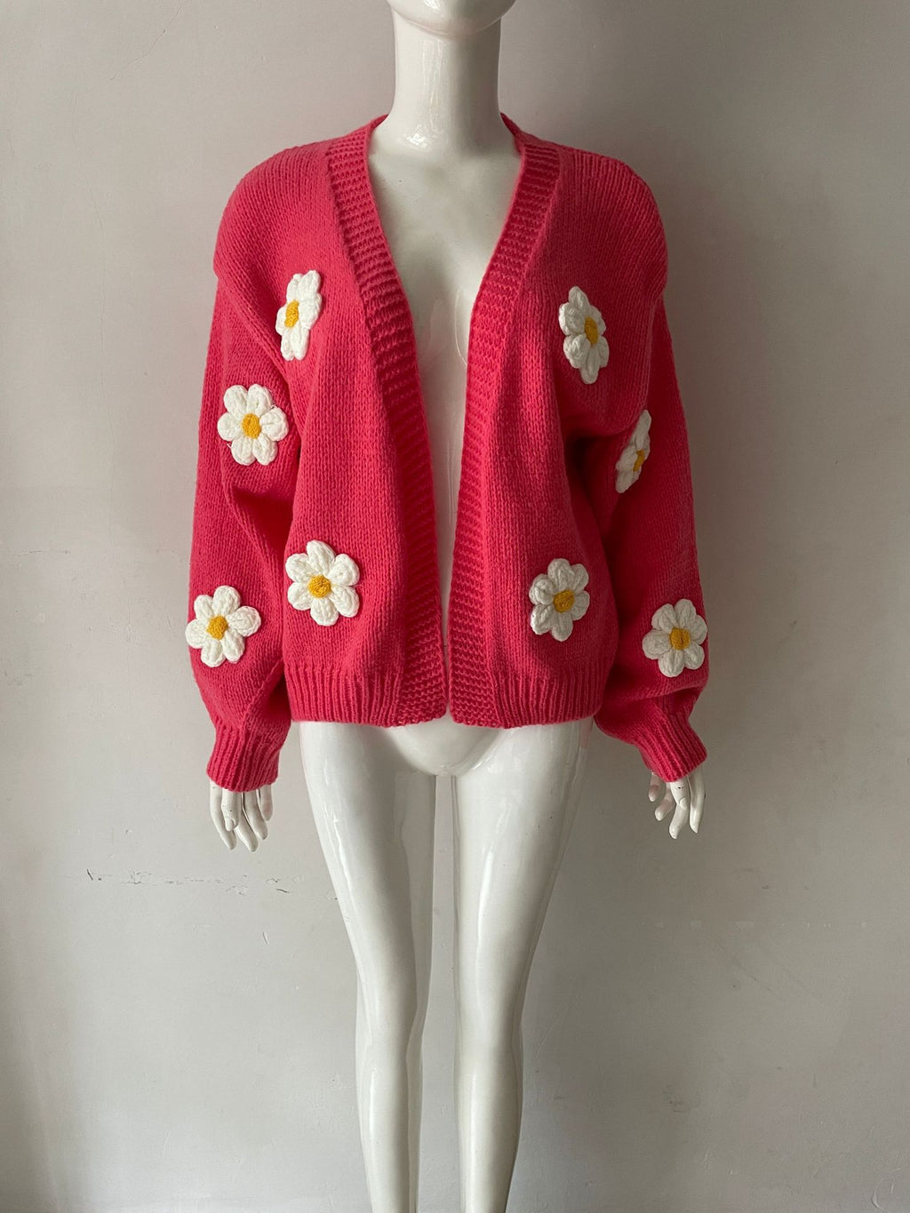 Women's Loose-Fit Knitted Cardigan - Soft Colorful Layer