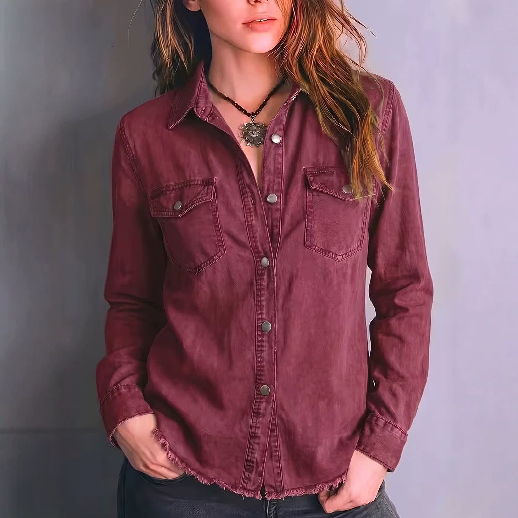 Western Fringe Long-Sleeve Shirt - Retro and Original