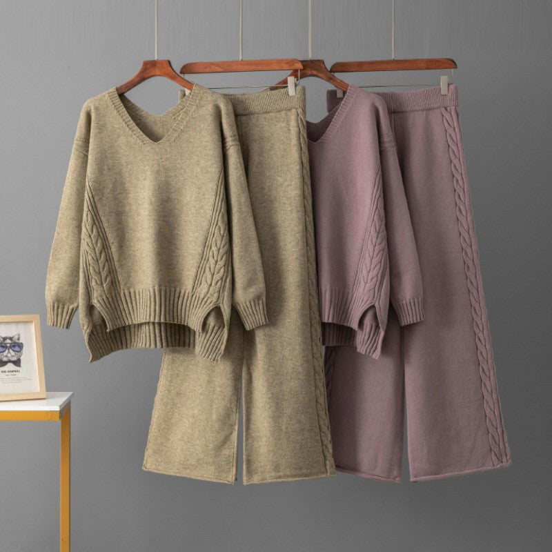 Western Wide-Leg Pants Two-Piece Set - Easy and Styled