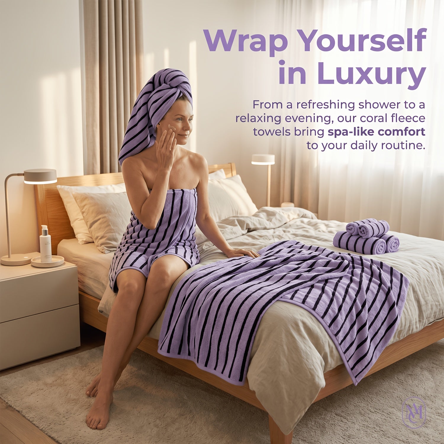 Ultra-Soft Coral Towel Set - Quick-Drying Absorbent Home Towels
