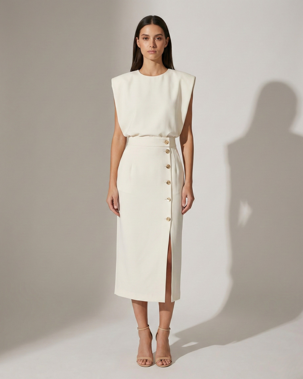 Women's Elegant Midi Dress – Polished Flowy Occasion Dress