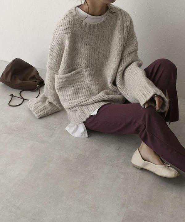 Oversized Knit Sweater - Cozy and Soft