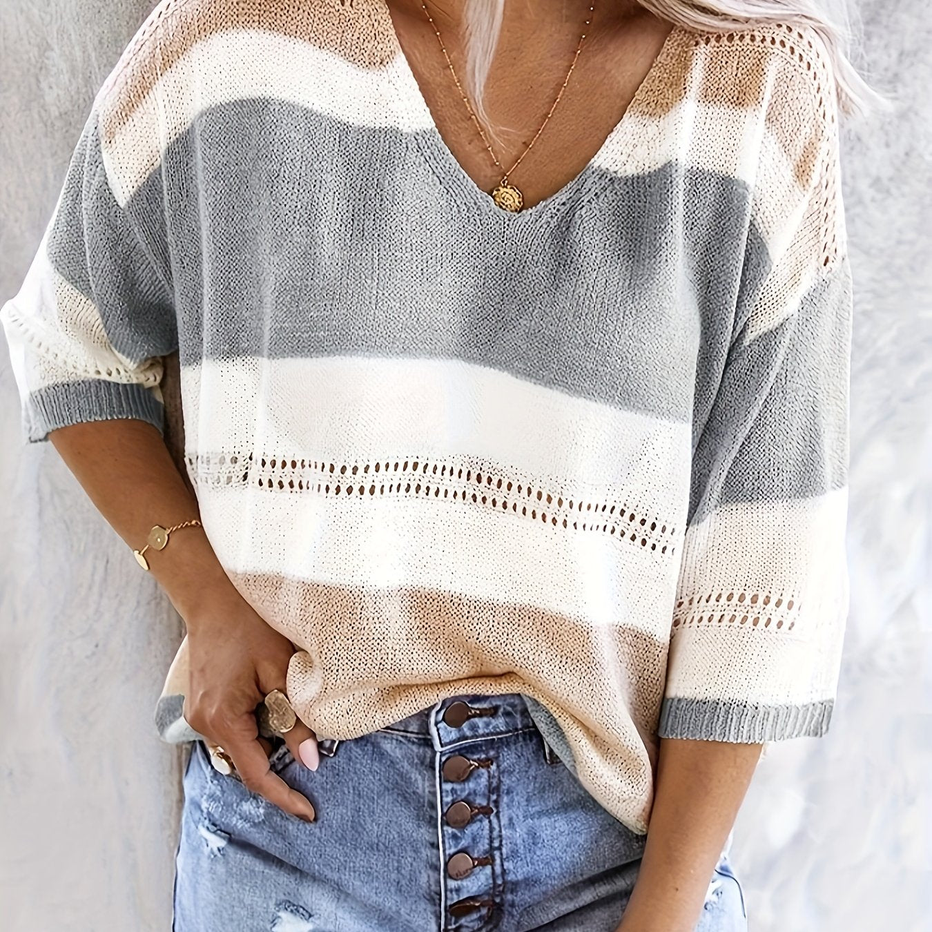 Women’s Fine Knit Sweater – Soft Lightweight Elegant Everyday Style